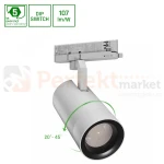 Oprawa PAVA 2 LED 19-42W 4000K 20-45° 1800-3200lm na szynę 3 fazową regulacja kąta świecenia biała perfektmarket.webp