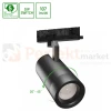 Oprawa PAVA 2 LED 19-42W  20-45° 1800-3200lm czarna na szynę 3 fazową regulacja kąta świecenia perfektmarket.webp