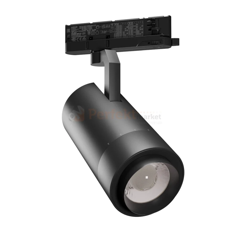 Oprawa PAVA 2 LED 19-42W  20-45° 1800-3200lm czarna na szynę 3 fazową regulacja kąta świecenia perfektmarket 1.webp