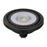 Żarówka LED AR111 GU10 230V 10W 38° czarna 3000K perfektmarket.webp
