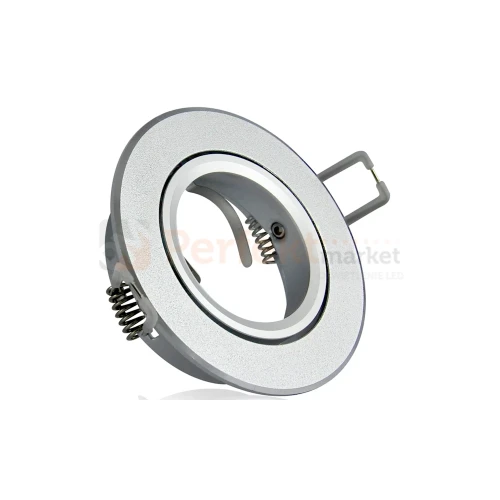 Oprawa halogenowa okrągła ruchoma East Opal srebrna piaskowana GU10 perfekt market.webp