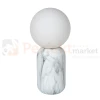 lampa stołoa kula biała marmur imitacja lucide MARBOL 1 perfektmarket.webp