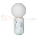 lampa stołoa kula biała marmur imitacja lucide MARBOL 1 perfektmarket.webp