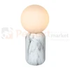lampa stołoa kula biała marmur imitacja lucide MARBOL perfektmarket.webp