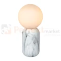 lampa stołoa kula biała marmur imitacja lucide MARBOL perfektmarket.webp