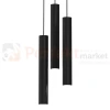 Lampa wisząca czarne tuby HUDSON BLACK 3xGU10 MLP8793 detail perfektmarket.webp