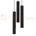 Lampa wisząca czarne tuby HUDSON BLACK 3xGU10 MLP8793 detail perfektmarket.webp