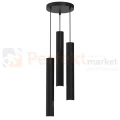 Lampa wisząca czarne tuby HUDSON BLACK 3xGU10 MLP8793 perfektmarket.webp