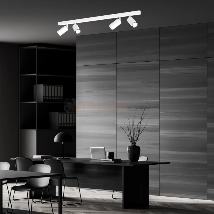 Lampa sufitowa spot regulowany biały HUDSON WHITE 4xGU10 MLP8804 aranżacja 2 perfektmarket.webp