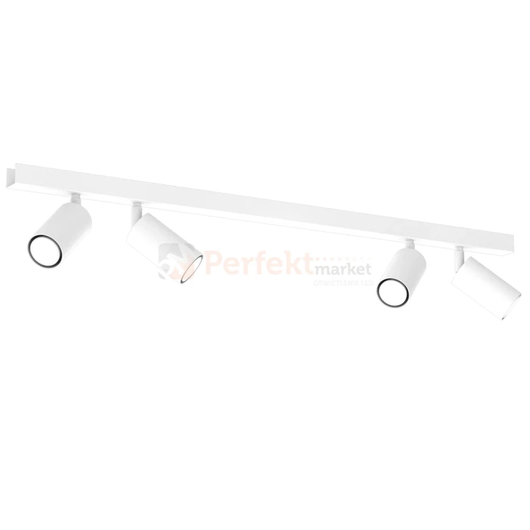 Lampa sufitowa spot regulowany biały HUDSON WHITE 4xGU10 MLP8804.webp