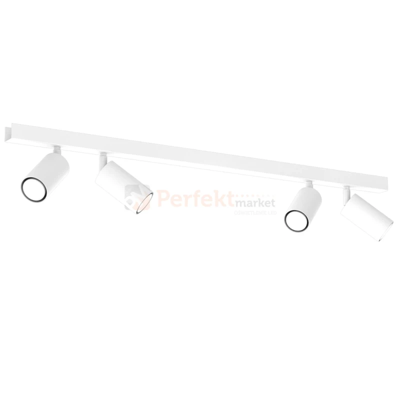 Lampa sufitowa spot regulowany biały HUDSON WHITE 4xGU10 MLP8804 aranżacja perfektmarket.webp