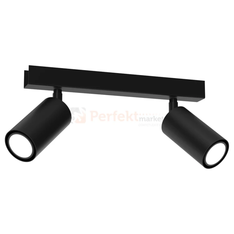 Lampa sufitowa spot regulowany czarny HUDSON BLACK 2xGU10 MLP8795 perfektmarket.webp