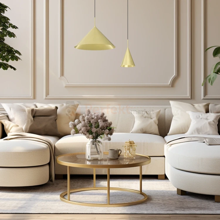 Lampa wisząca złota CAPITAL GOLD Ø46cm 1xGX53 MLP0951 3 perfektarket.webp