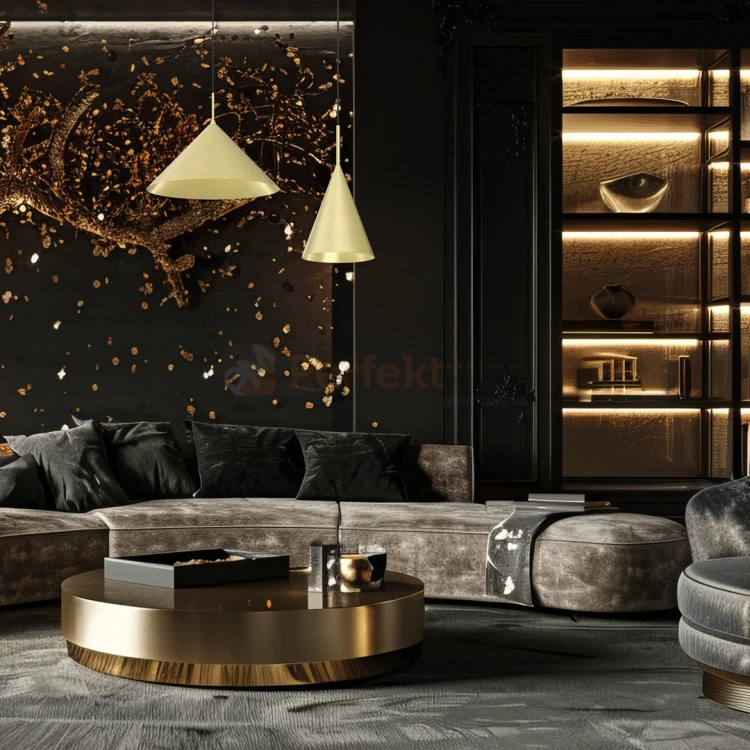 Lampa wisząca złota CAPITAL GOLD Ø46cm 1xGX53 MLP0951 2 perfektarket.webp