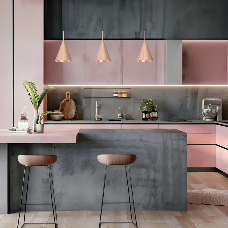 Lampa wisząca złota CAPITAL ROSE GOLD Ø17cm 1xGX53 MLP0966 aranżacja perfektmarket.webp