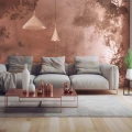 Lampa wisząca miedziana CAPITAL ROSE GOLD Ø46cm 1xGX53 MLP0954 aranżacja perfektmarket.webp