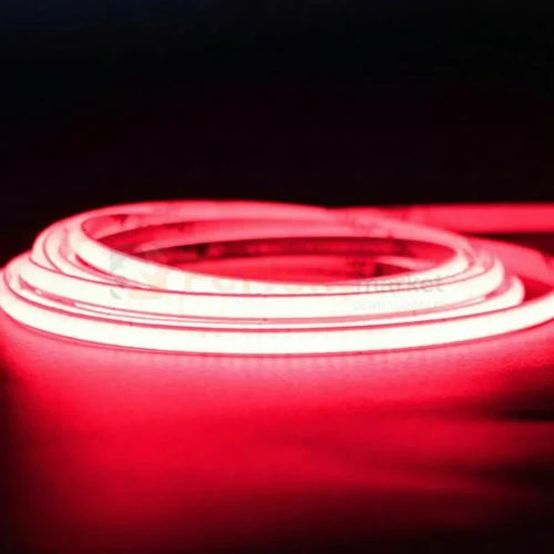Taśma LED czerwona ultra slim 5mm COB LED 12V 10W linia świetlna IP20 5 metrów 1 perfektmarket.webp