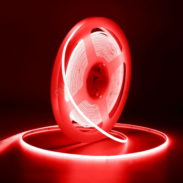 Taśma LED czerwona ultra slim 5mm COB LED 12V 10W linia świetlna IP20 5 metrów 2 perfektmarket.webp