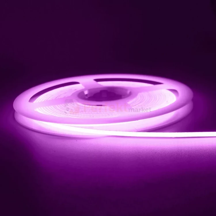 Taśma LED fioletowa ultra slim 5mm COB LED 12V 10W linia świetlna IP20 5 metrów 3 perfektmarket.webp