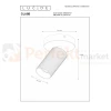Lampa sufitowa spot regulowany CLUBS LUCIDE GU10 09939-01-31 1 wymiary perfektmarket olsztyn.webp