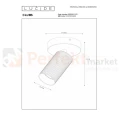 Lampa sufitowa spot regulowany CLUBS LUCIDE GU10 09939-01-31 1 wymiary perfektmarket olsztyn.webp