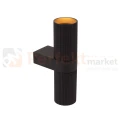 kinkiet ścienny ryflowany czarny 2xGU10 CLUBS LUCIDE  09239-02-30 perfektmarket.webp