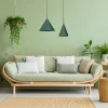Lampa wisząca zielona CAPITAL GREEN Ø32cm 1xGX53 MLP0961 aranżacja perfektmarket.webp