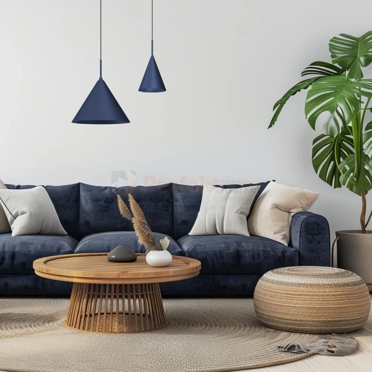 Lampa wisząca granatowa CAPITAL NAVY BLUE Ø32cm 1xGX53 MLP0962 aranżacja 1 perfektmarket.webp