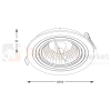 Oprawa wpuszczana AR111 CHUCK SPOT Zuma Line ARGU10-055-N czarna wymiary perfektmarket.webp