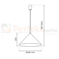 Lampa wisząca zielona CAPITAL GREEN Ø46cm 1xGX53 MLP0955 wymiary perfektmarket.webp