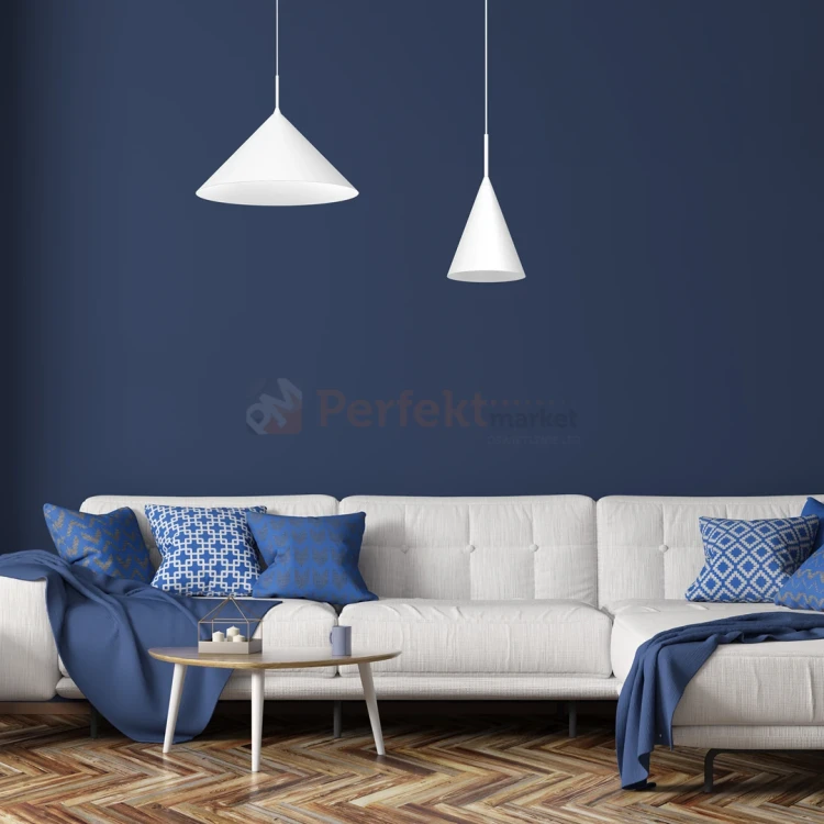 Lampa wisząca biała CAPITAL WHITE Ø46cm 1xGX53 MLP0953 aranżacja perfektmarket.webp