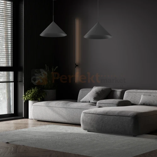Lampa wisząca czarna CAPITAL BLACK Ø46cm 1xGX53 MLP0952 aranżacja perfektmarket.webp