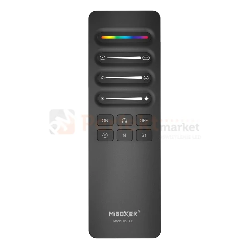 pilot miboxer c6 do taśm cyfrowych pixel czarny bezprzewodowy.webp