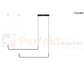 minimalistyczna lampa wisząca moose shape duo 120 czarna LED perfektmarket 2.webp