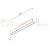 MAGNETIC TRACK 14W LED 4000K ml6625 wymiary perfektmarket.webp