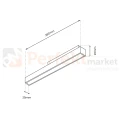 MAGNETIC TRACK 14W LED 4000K ml6625 wymiary perfektmarket.webp