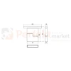Loonari Multiline STRIPE SPOT 12W oprawa LED do szyny magnetycznej 48V biała wymiary perfektmarket.webp