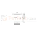 Loonari Multiline STRIPE SPOT 12W oprawa LED do szyny magnetycznej 48V biała wymiary perfektmarket.webp