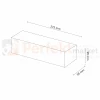 Lampa ścienna do malowania kinkiet CEGIEŁKA 1xE14 206770 wymiary perfektmarket.webp