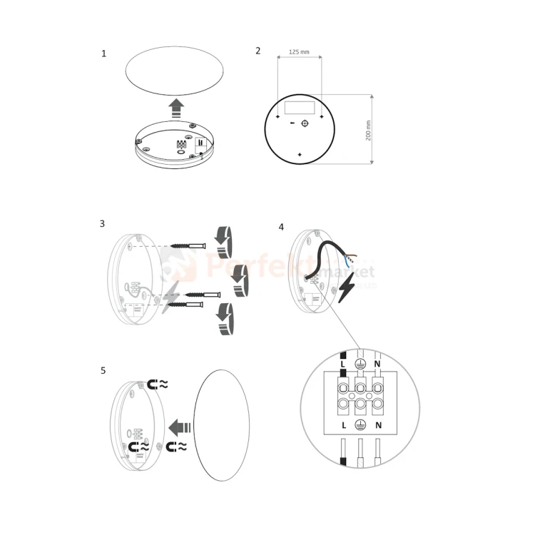 lampa ścienna kinkiet LED ring nowodvorski montaż perfektmarket.webp