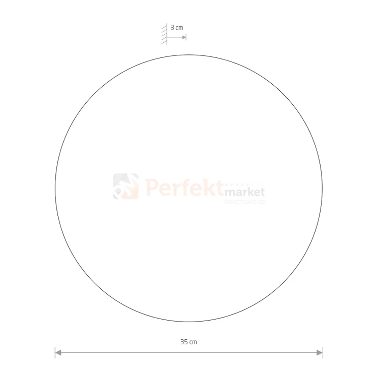Kinkiet LED RING LED L białyy Nowodvorski 7640 wymiary perfektmarket.webp