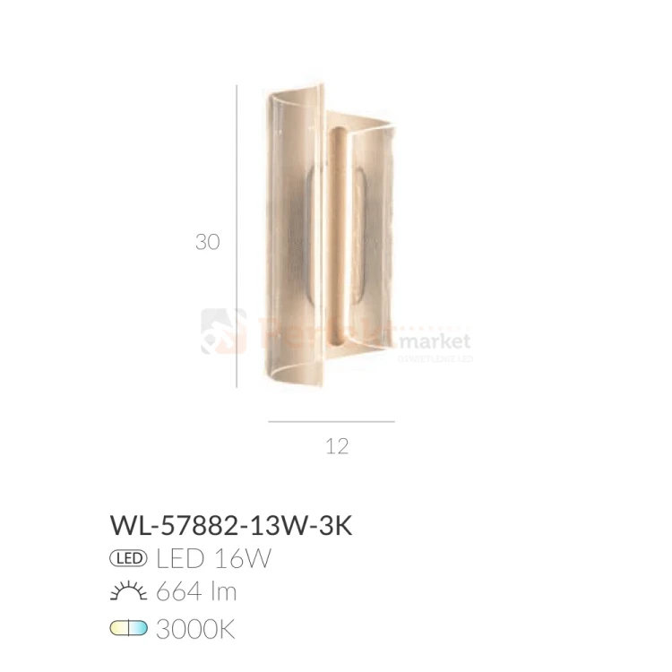 Kinkiet CASEL LED 13W 3000K Italux WL-57882-13W-3K perfektmarket olsztyn size.webp