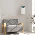 Lampa wisząca Tropea 1xE27 biała, kolorowe klosze średnia LP-2004 1P M WH perfektmarket 1.webp
