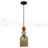 Lampa wisząca Tropea 1xE27 bursztynowa, kolorowe klosze średnia LP-2004 1P M AM perfektmarket 4.webp