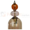 Lampa wisząca Tropea 1xE27 bursztynowa, kolorowe klosze średnia LP-2004 1P M AM perfektmarket 5.webp