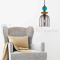 Lampa wisząca Tropea 1xE27 dymna, kolorowe klosze średnia LP-2004 1P M SM perfektmarket olsztyn 1.webp