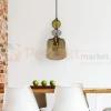 Lampa wisząca Tropea 1xE27 bursztynowa, kolorowe klosze mała LP-2004 1P S AM 3 perfektmarket.webp