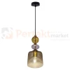 Lampa wisząca Tropea 1xE27 bursztynowa, kolorowe klosze mała LP-2004 1P S AM 5 perfektmarket.webp