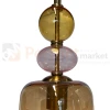 Lampa wisząca Tropea 1xE27 bursztynowa, kolorowe klosze mała LP-2004 1P S AM detale 2 perfektmarket.webp