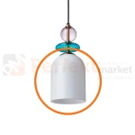 Zapasowy klosz lampa wisząca Tropea biały  LP-2004 1P M WH 1 sztuka perfektmarket.webp
